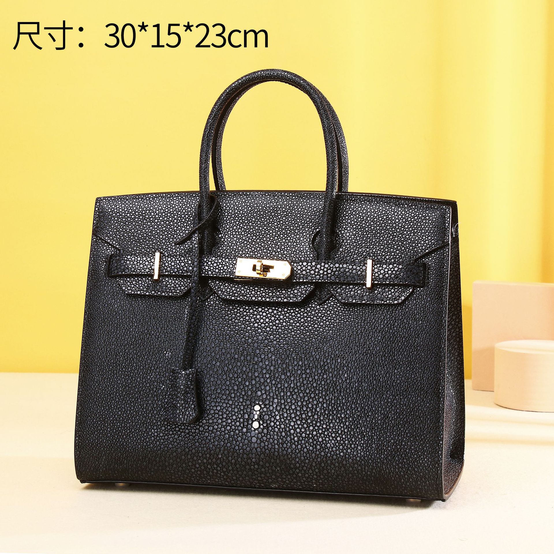 女士鳄鱼纹手提包真皮百搭