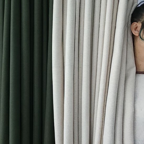 棉布帘双面对开6m。