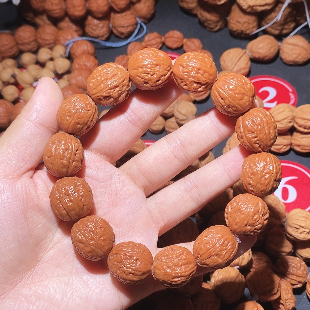 木质类19尺蚂蚁纹手串