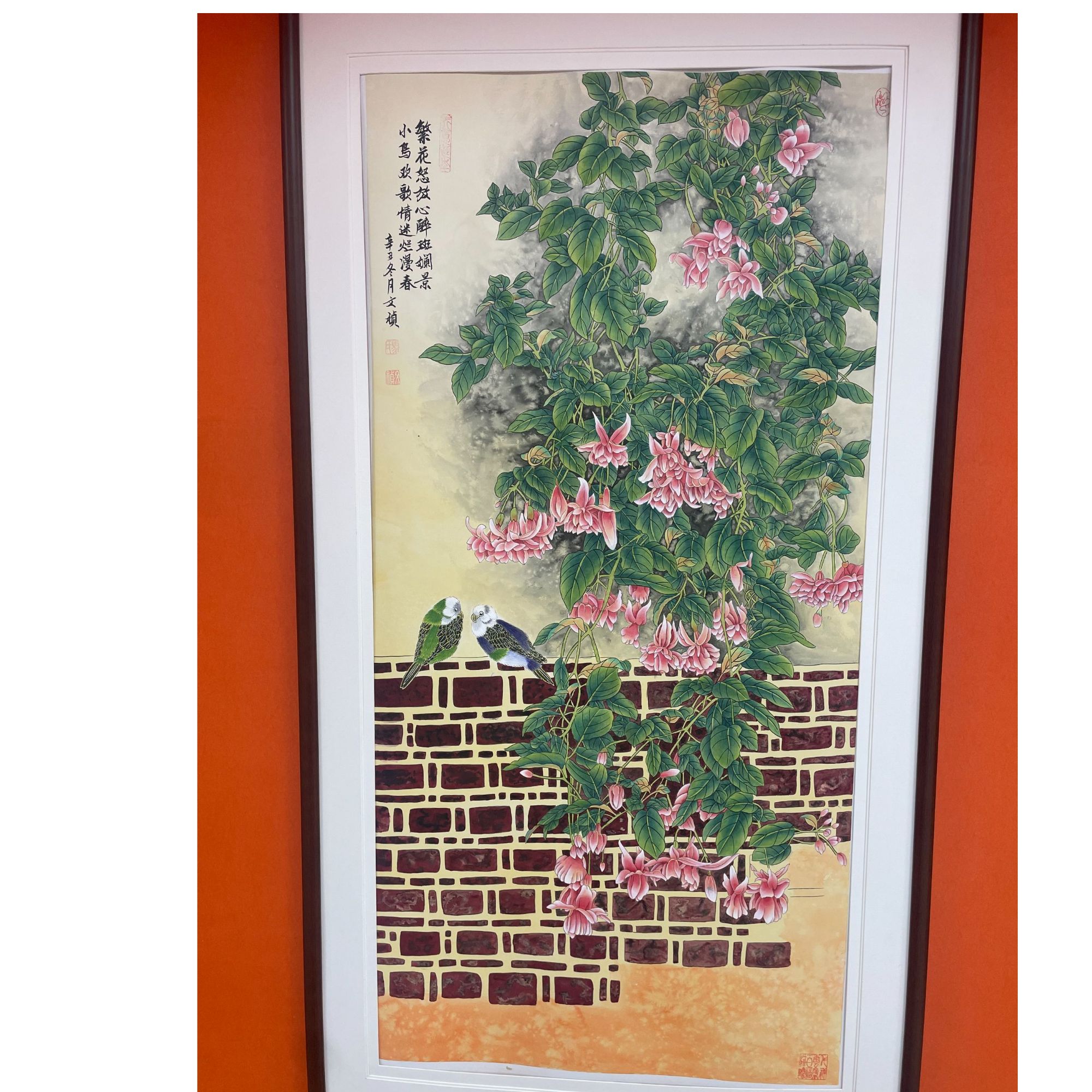 马文祯-繁花怒放-四尺竖幅-挂车链接--勿拍-手绘