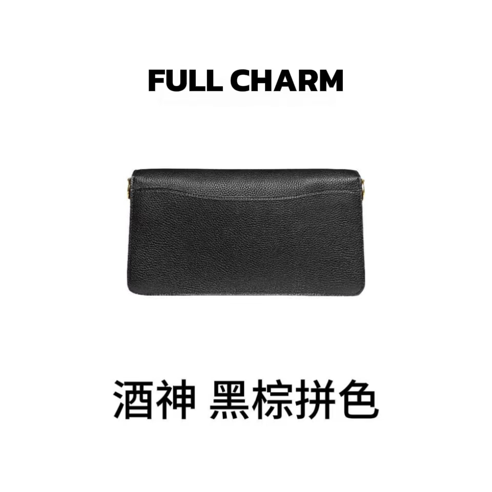 【E760】FULL CHARM-酒神 黑棕拼色-新款大容量多功能斜挎单肩包