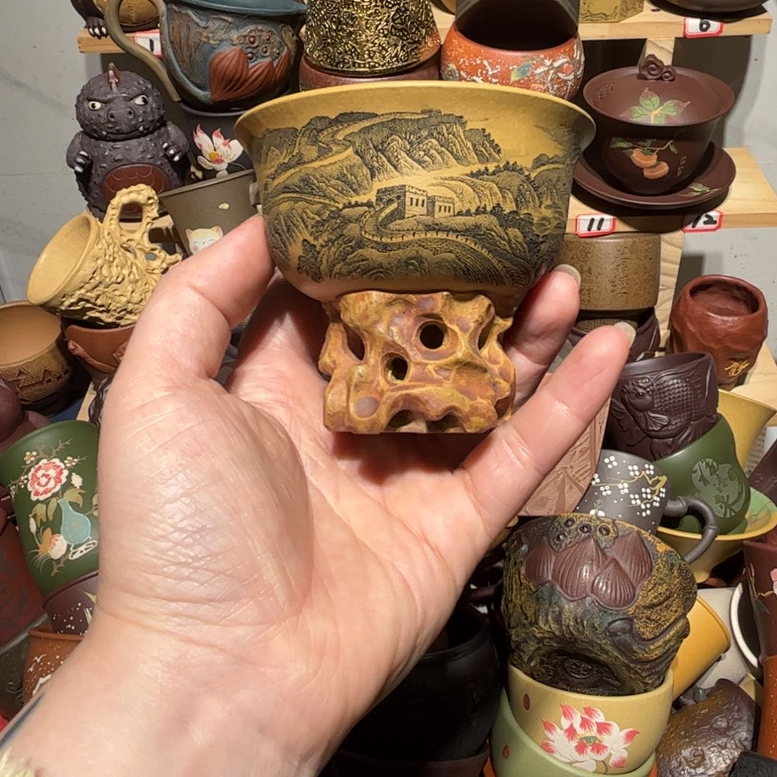 紫砂茶杯宜兴紫砂主人杯