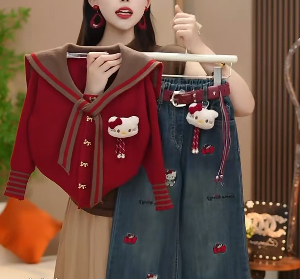 女童毛衣2025新款春秋装儿童洋气针织衫上衣女宝宝秋季衣服