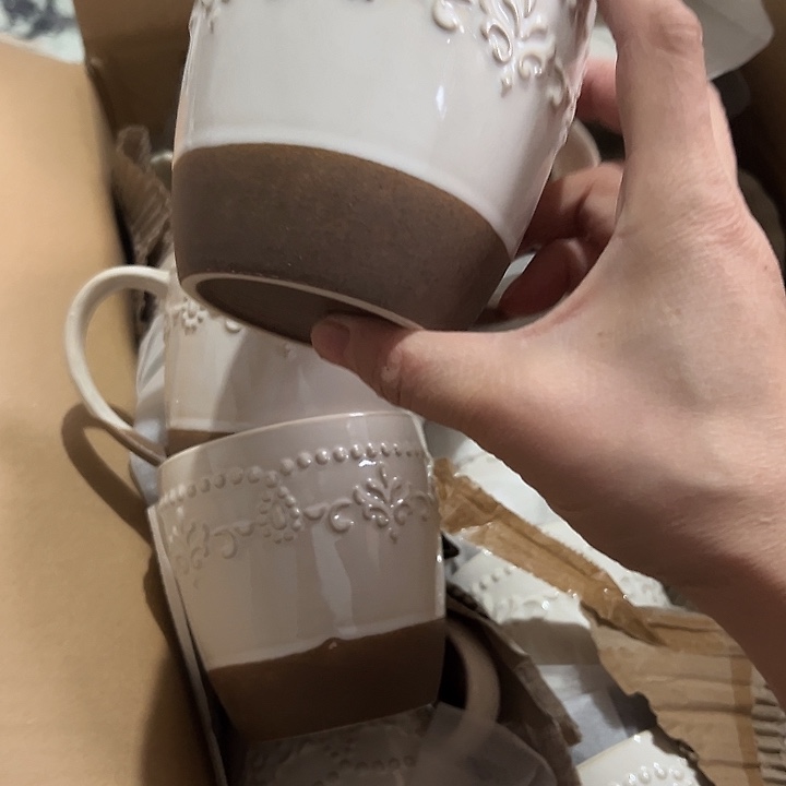 瓷片水杯4个默认瑕疵商品