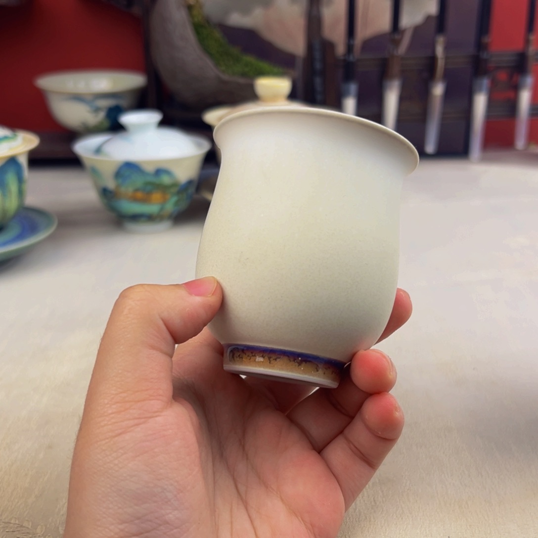 杯子纯手工柴烧主人杯