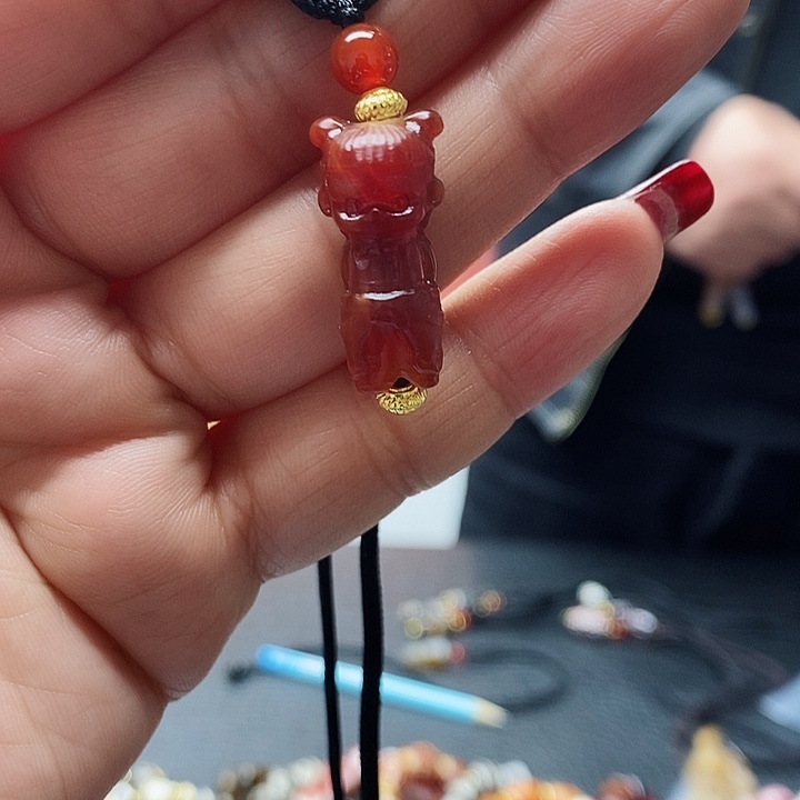 玛瑙/玉髓颈饰合金