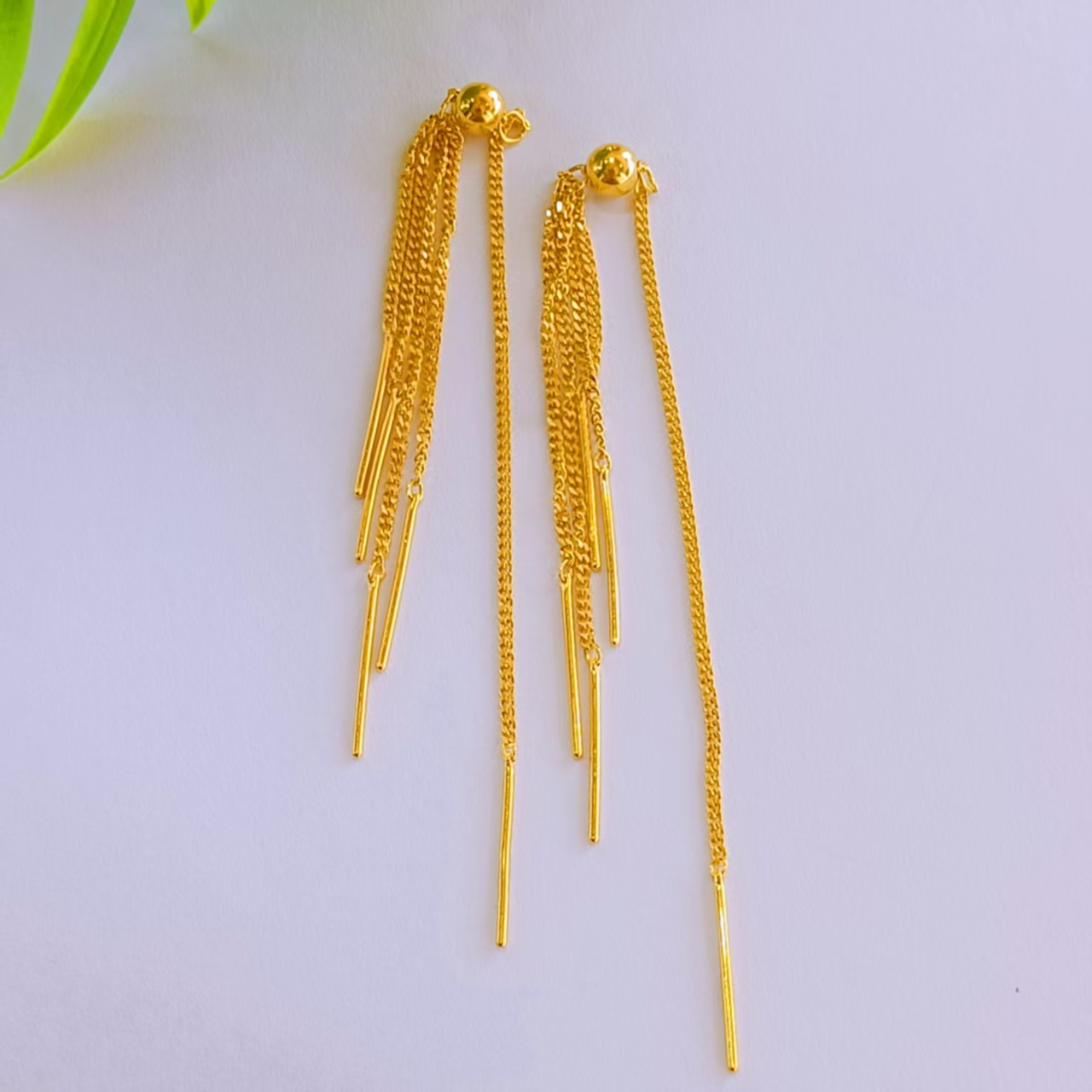 【富远黄金】足金耳线FYHR030013