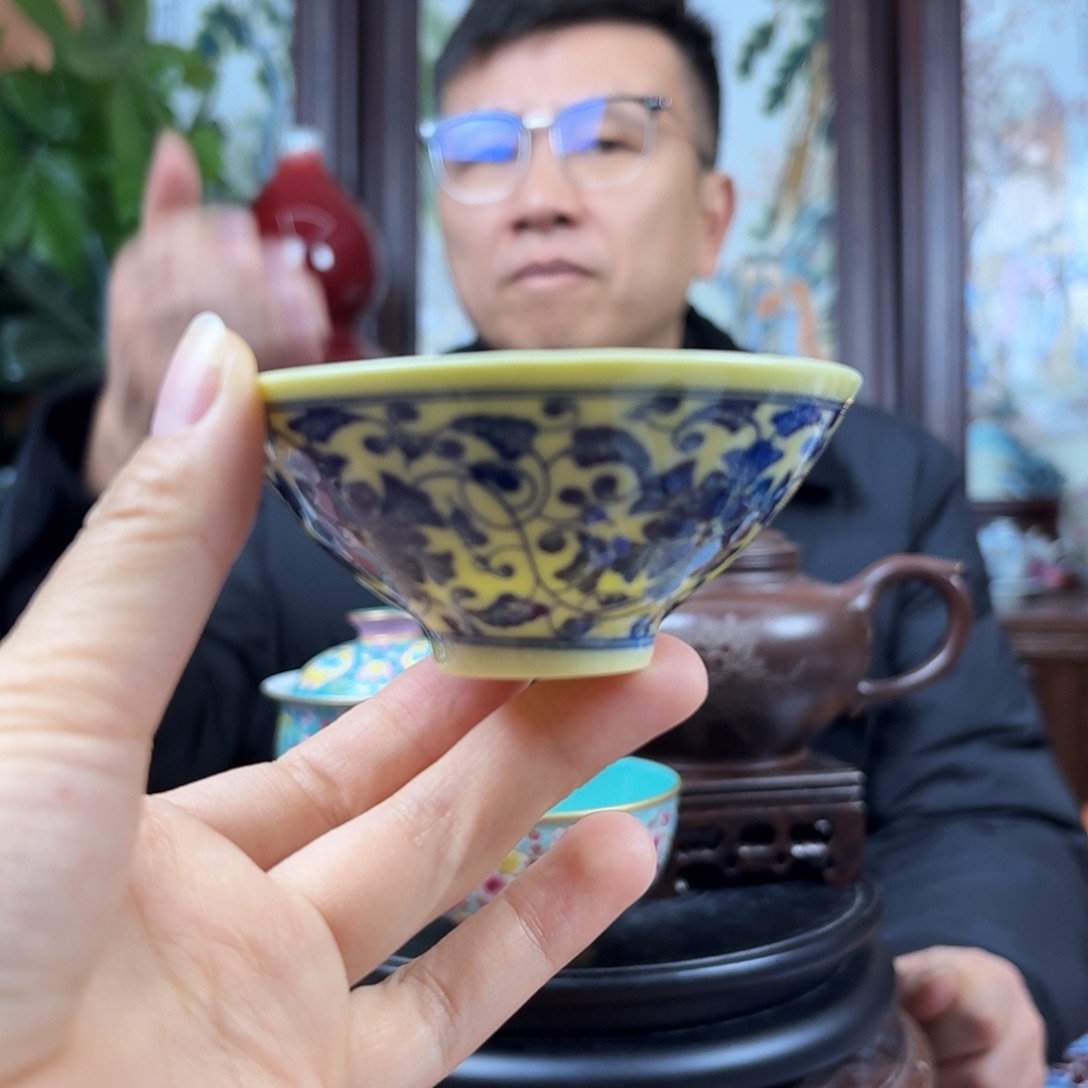 摆件陶景德镇陶瓷手工杯子