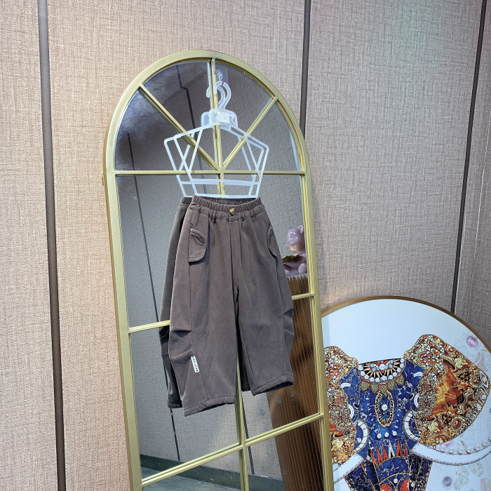 AM512   宝宝夹棉休闲裤子  加绒