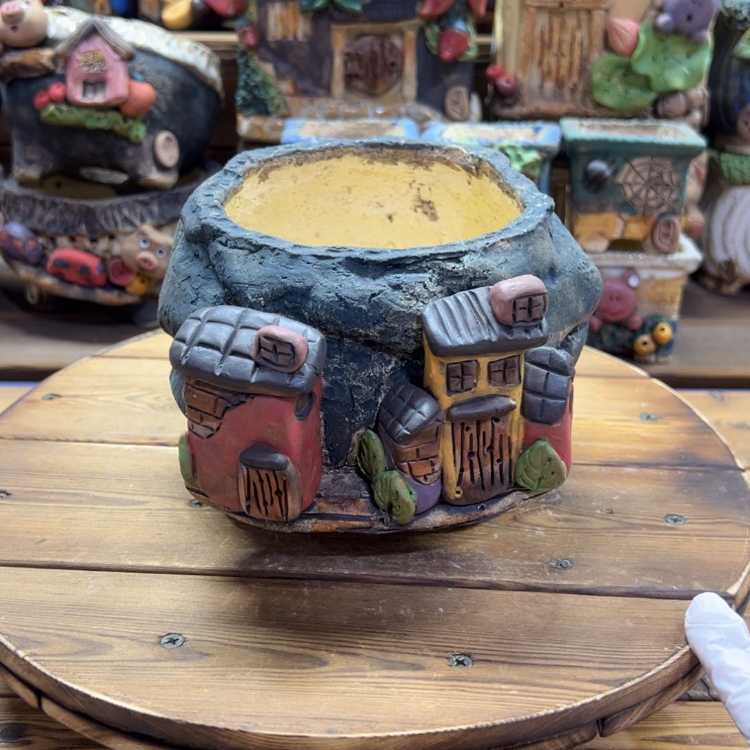 嘻哈多肉花盆百搭