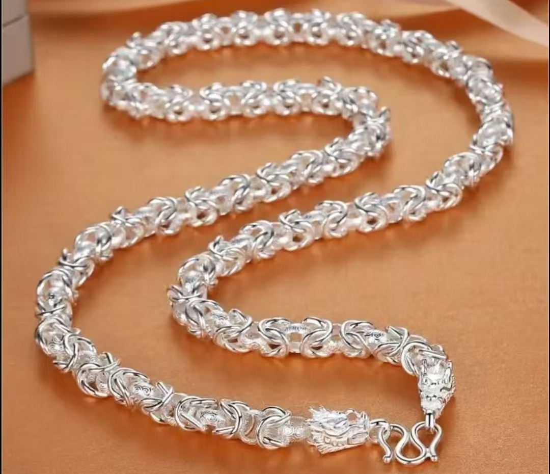 纯银龙骨银项链【开业庆典款】