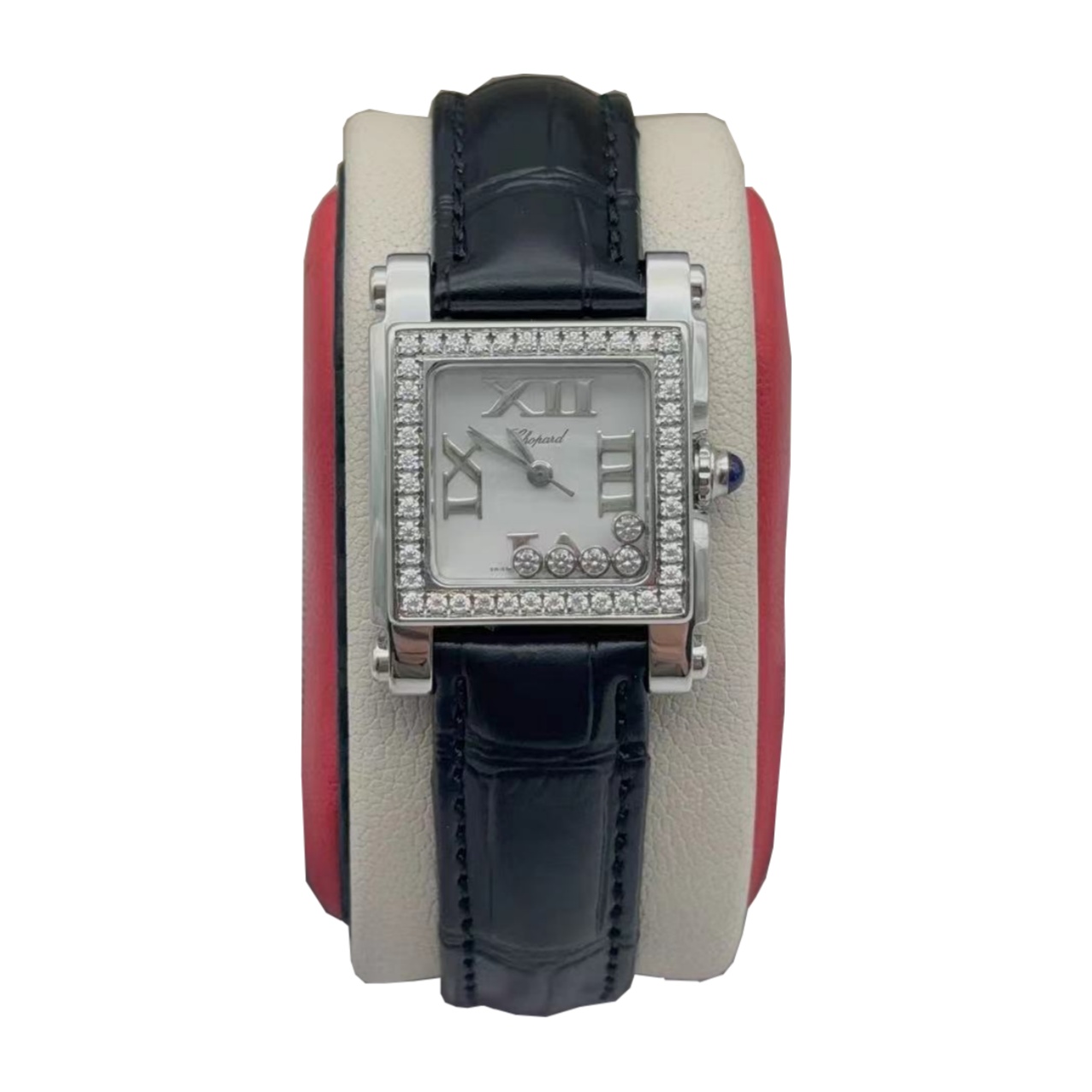 95新 Chopard/萧邦 24mm 萧邦 时尚优雅 后镶钻 石英 女士腕表