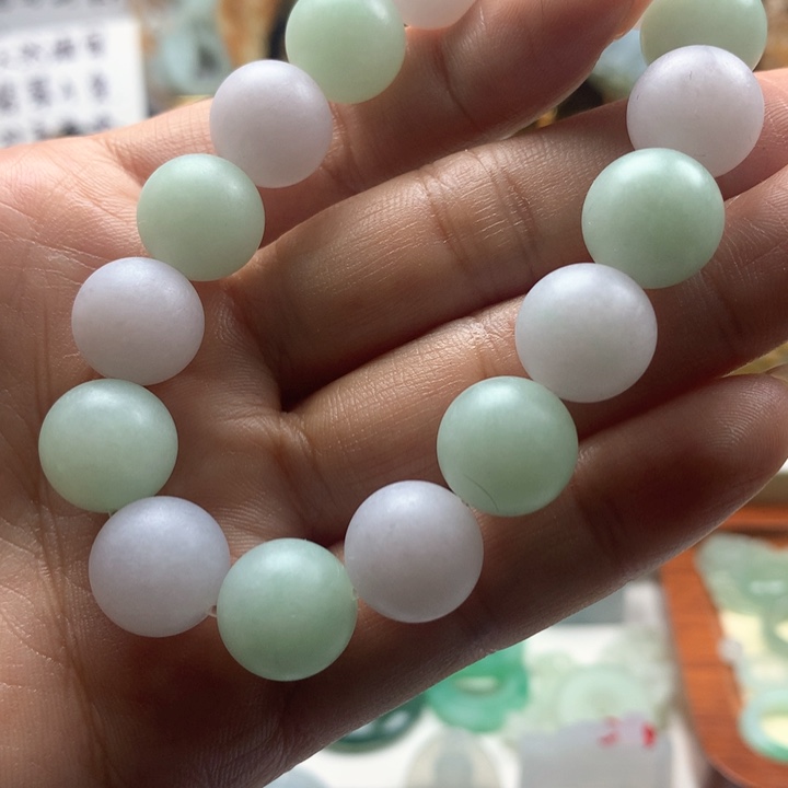 未镶嵌定制翡翠手串