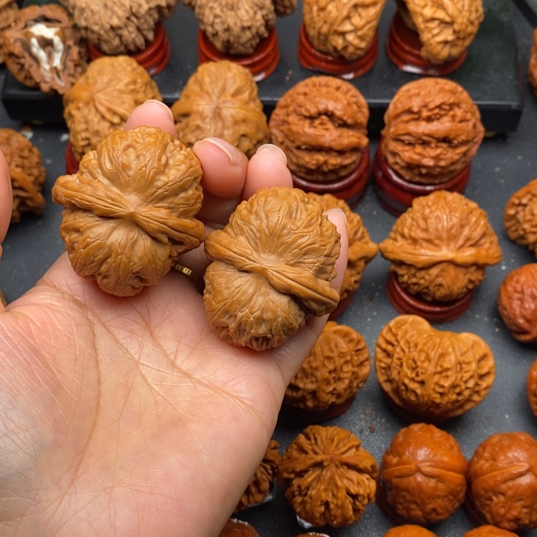 文玩核桃把件44平谷元宝