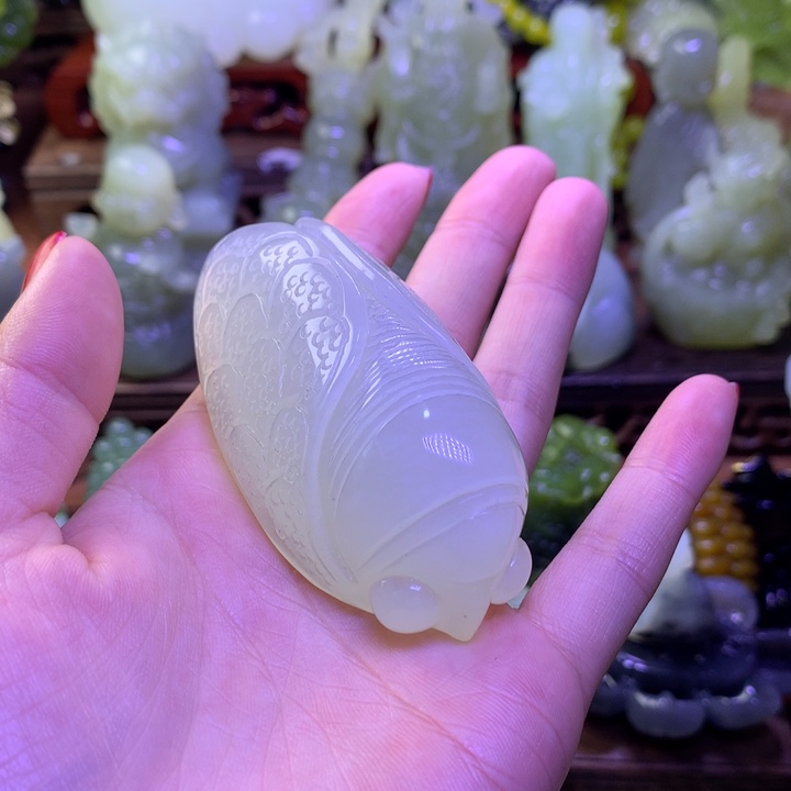 岫玉未镶嵌手把件