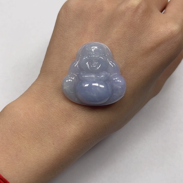 翡翠颈饰未镶嵌紫罗兰佛公