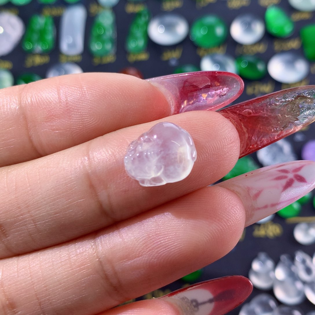 翡翠颈饰未镶嵌纯天然缅甸翡翠A货