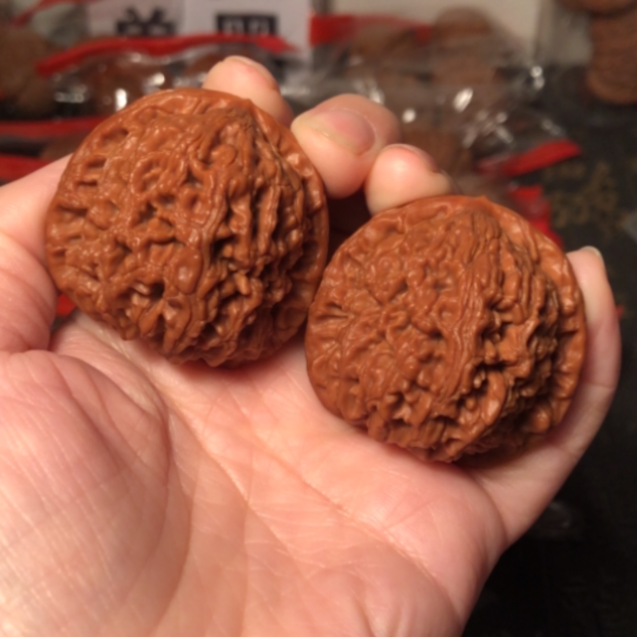 【闪购商品】文玩核桃把件水龙纹42