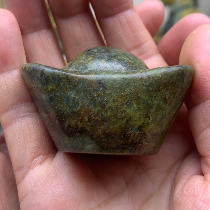 【闪购商品】岫岩河磨玉（透闪石质玉）手把未镶嵌