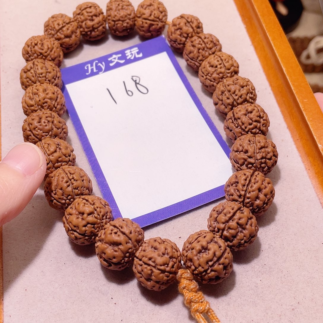 听***风手串金刚菩提168古树龙珠17.2