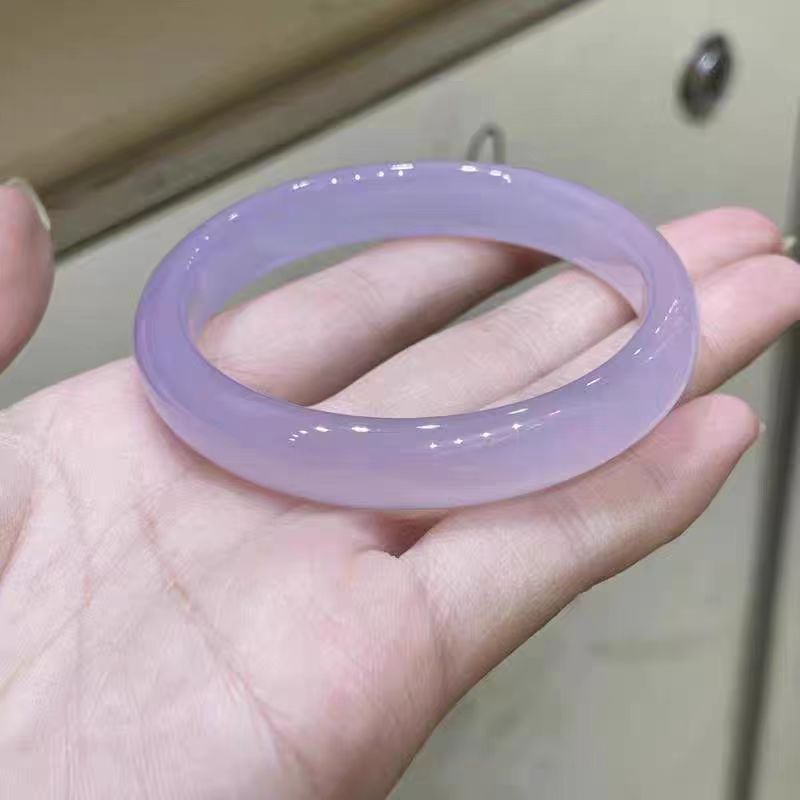 非金属珐琅手镯 【9-12】天然淡粉色手镯少女款粉紫色时尚