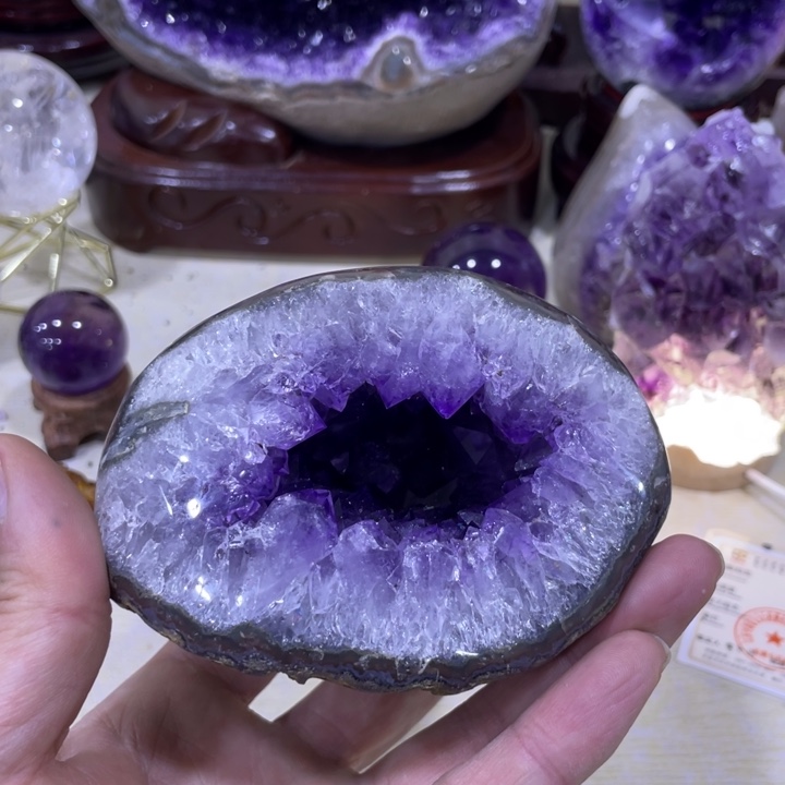 紫晶钱袋子未镶嵌