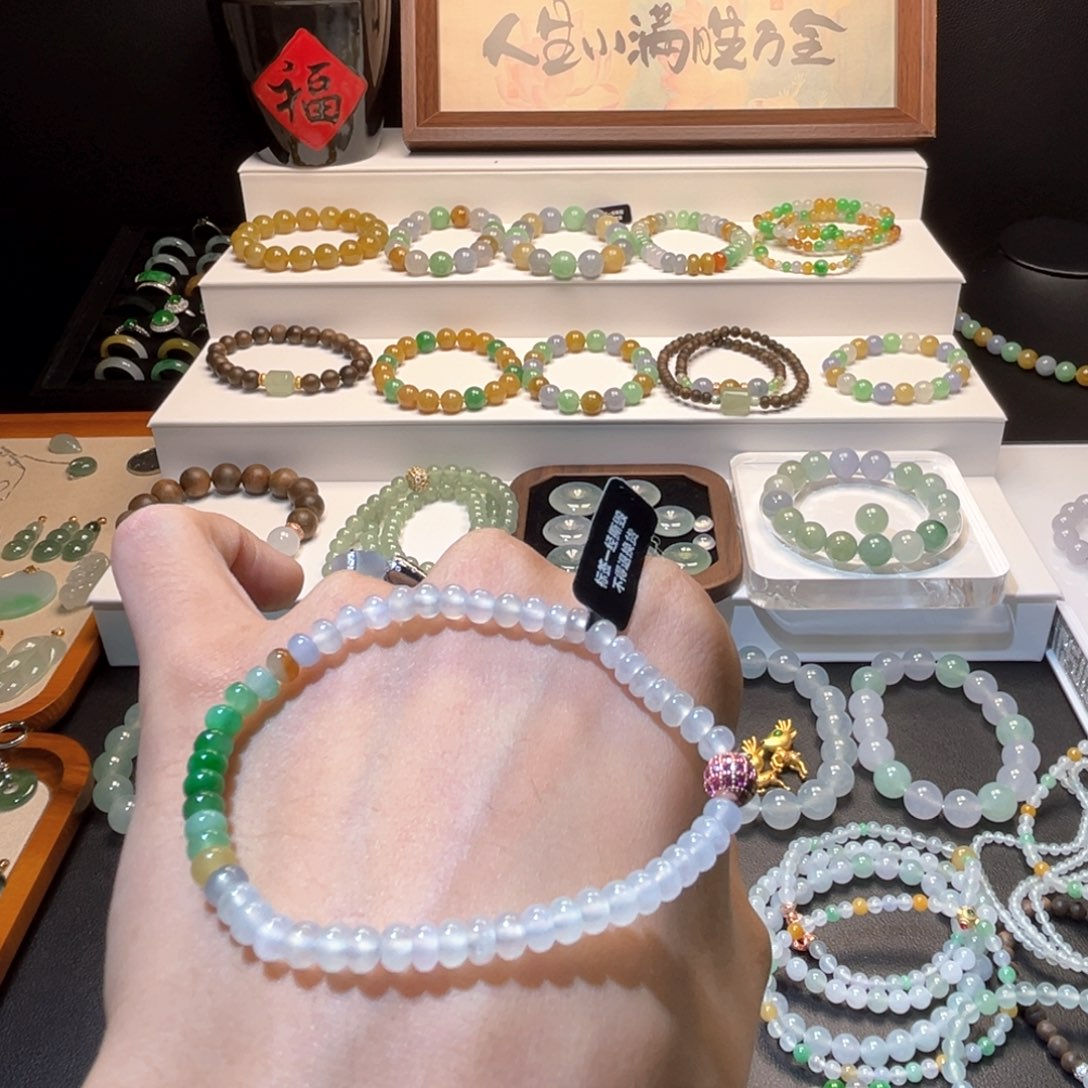 未镶嵌翡翠手链手串