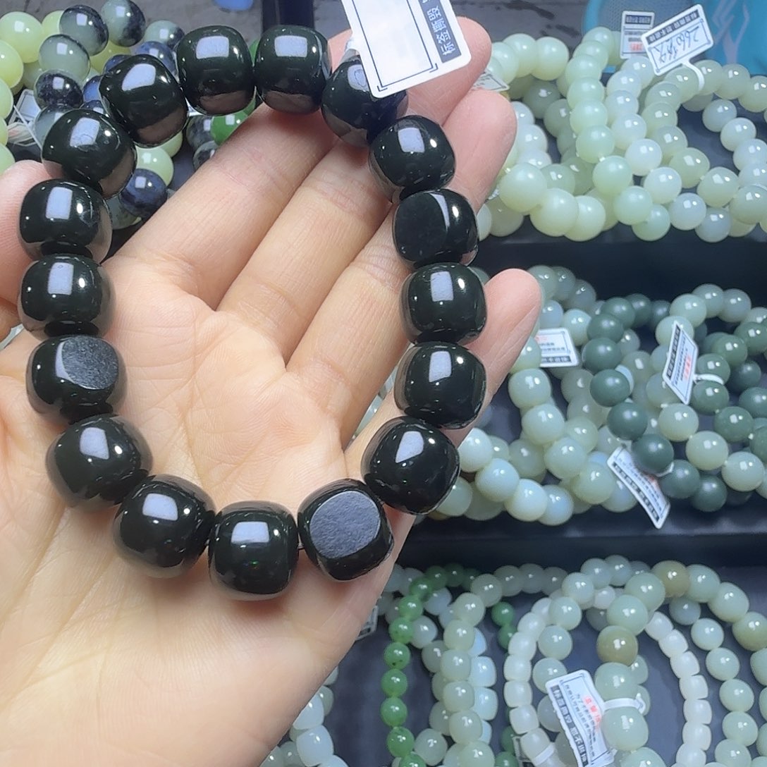 和田玉未镶嵌手链