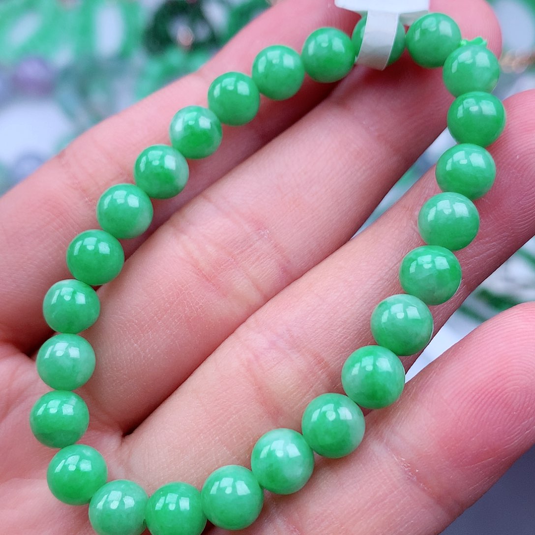 未镶嵌手链翡翠手串