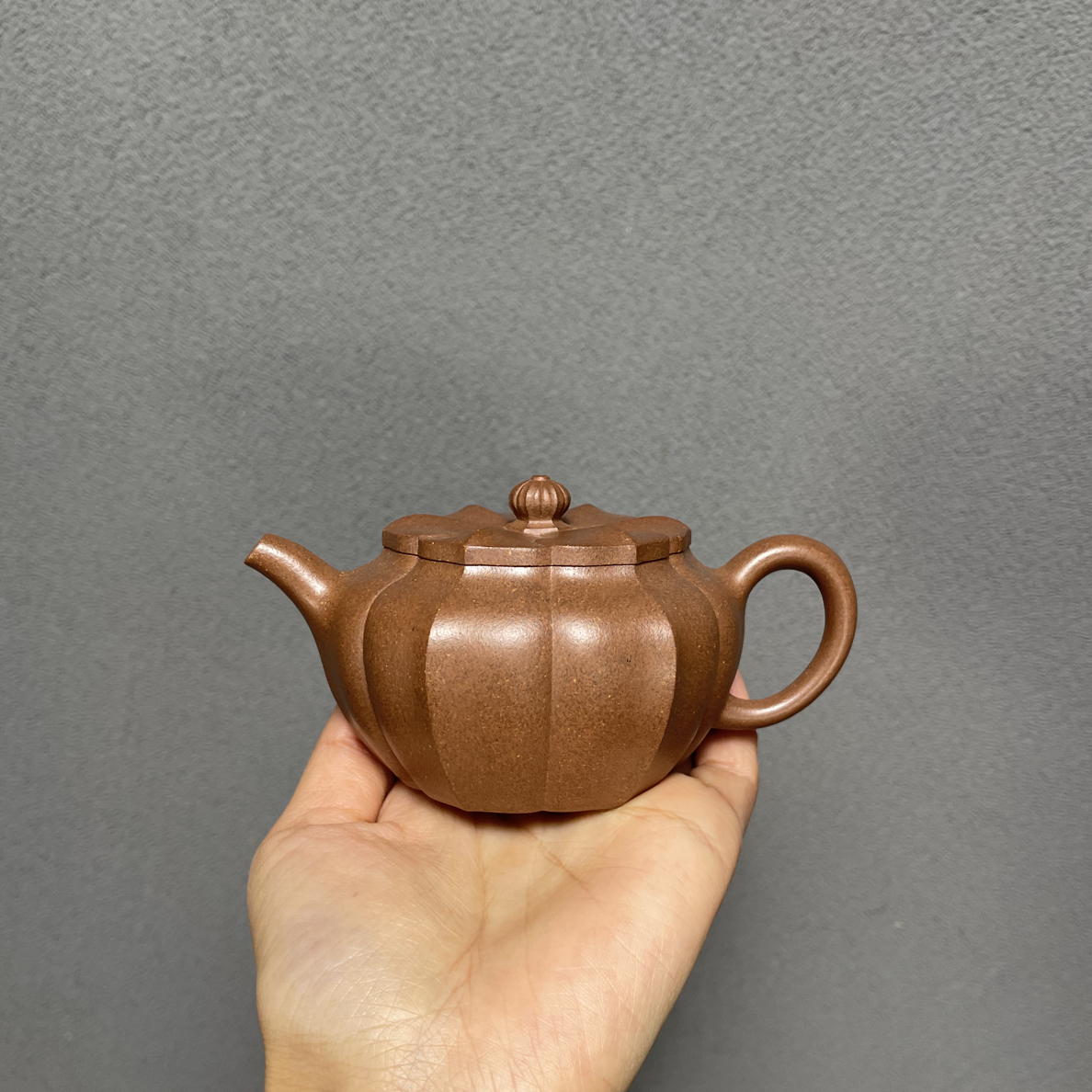 ［中高端紫砂］高品质·紫泥·锦囊器 140cc