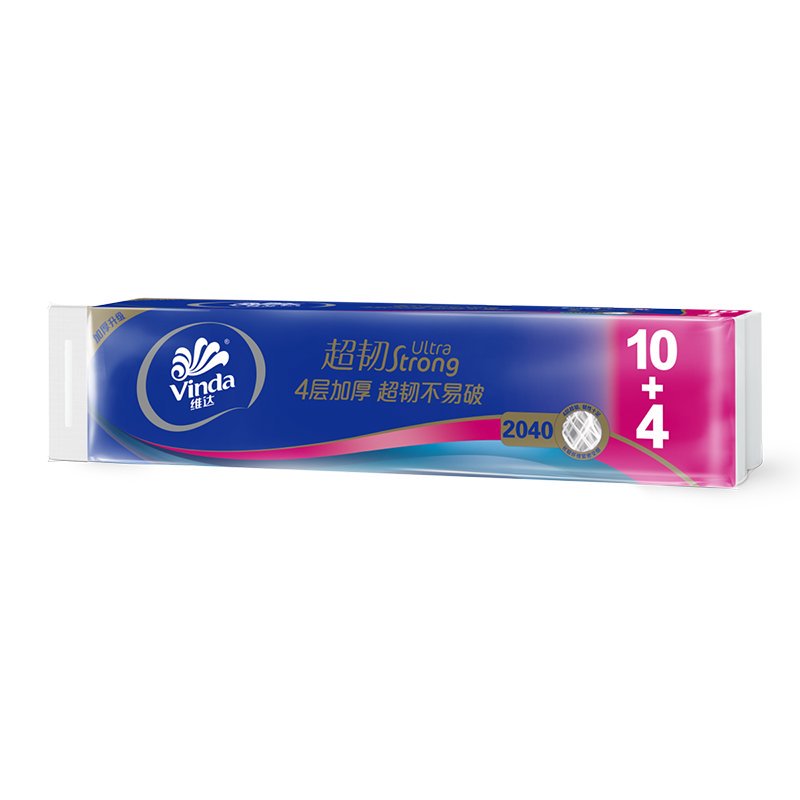 维达超韧4层无芯卫生纸14卷 2.04kg