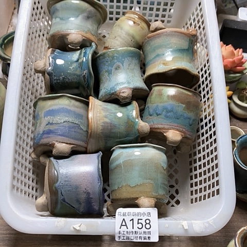 紫砂花盆158微瑕品口径3到6左右