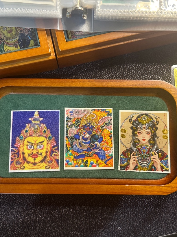 手绘描金 扎基拉姆 小九藏传唐卡