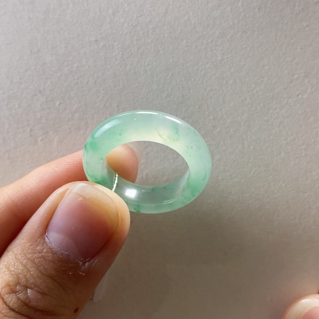 石英质玉戒圈未镶嵌娇*妹