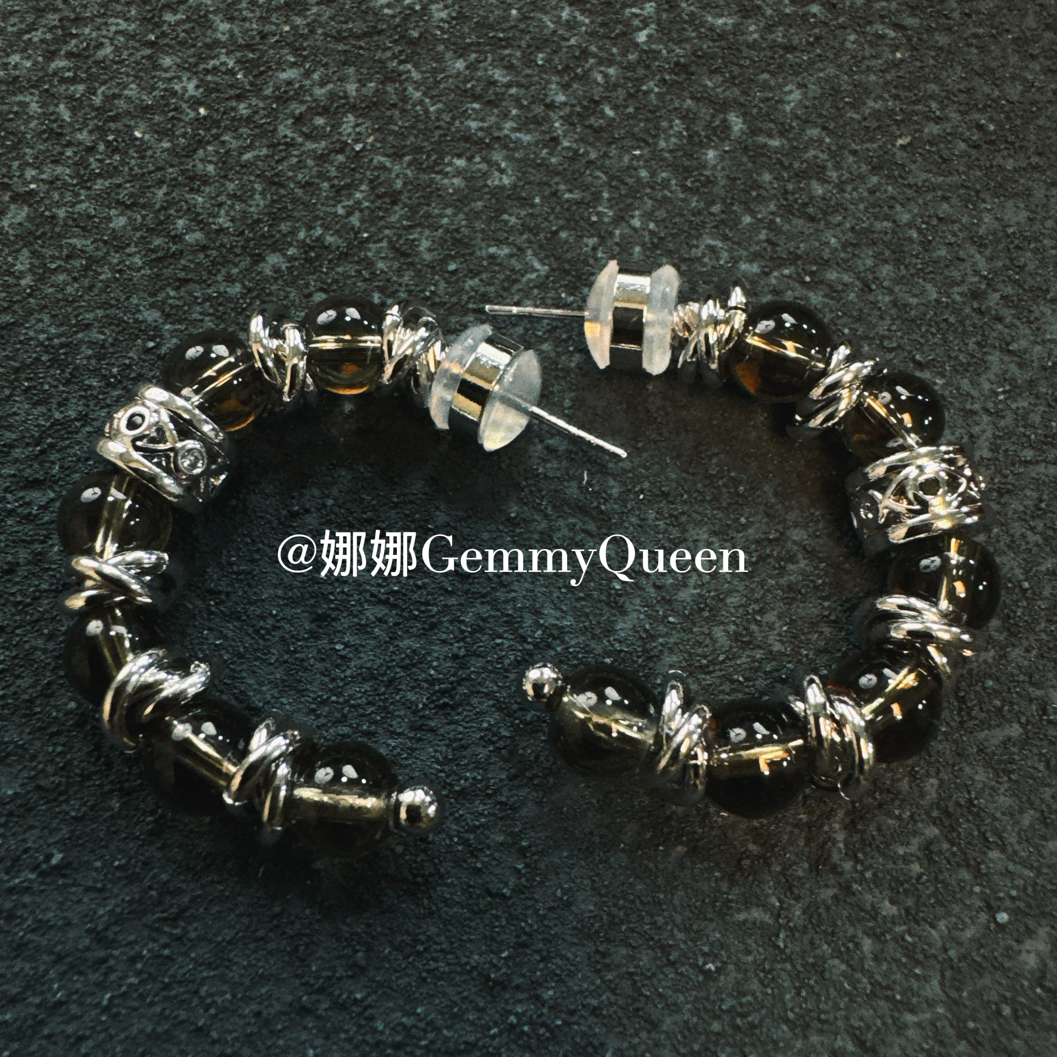 铜合金合成锆石耳饰 娜娜GemmyQueen耳环GQ10356