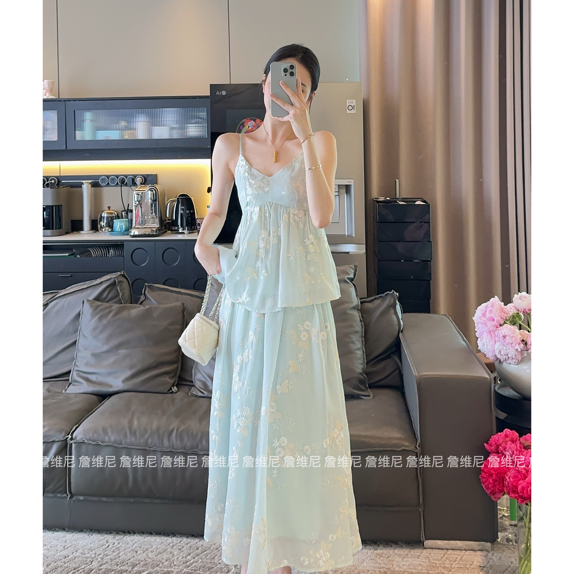 Zwinnie/詹维尼【刺绣系列 薄荷绿】套装GZC202426