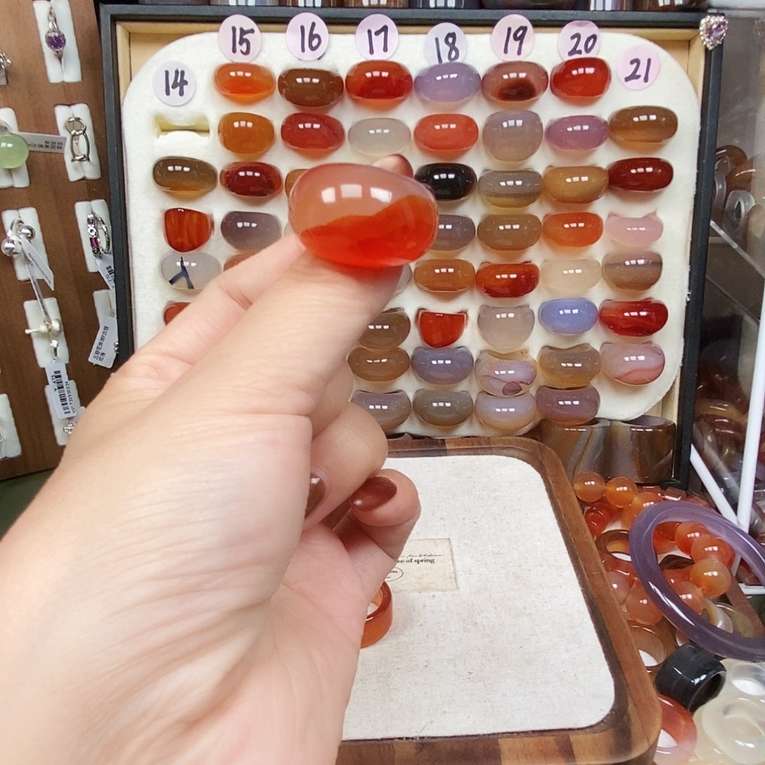 大***店玛瑙/玉髓未镶嵌戒指