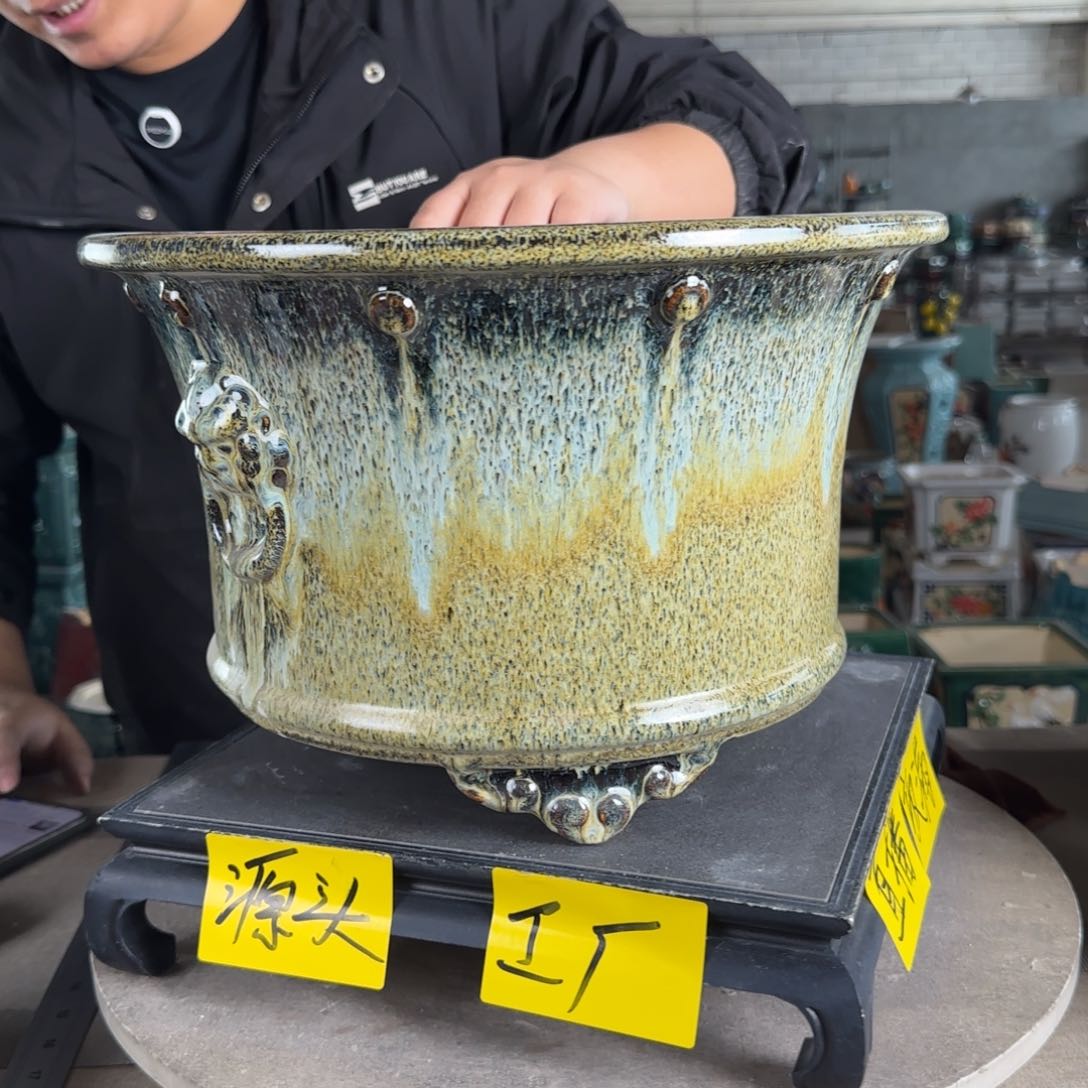 陶。一风堂石湾花盆