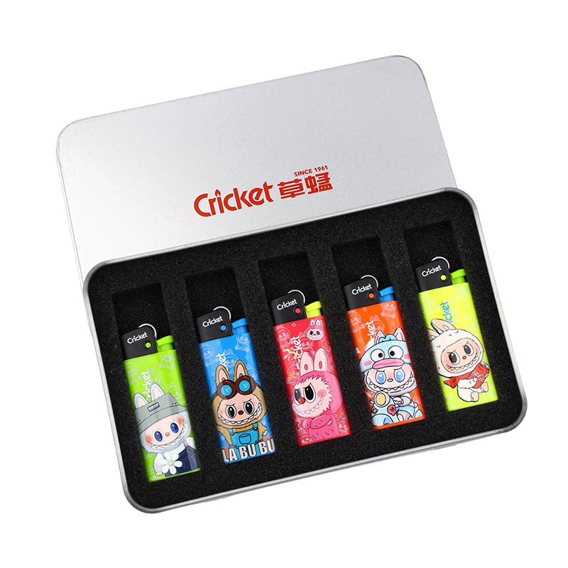 草蜢打火机防爆耐高温一次性砂轮打火机个性创意【金属礼盒装】