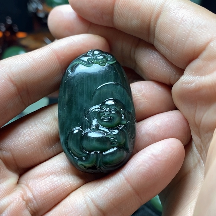 和田玉（碧玉）挂件未镶嵌