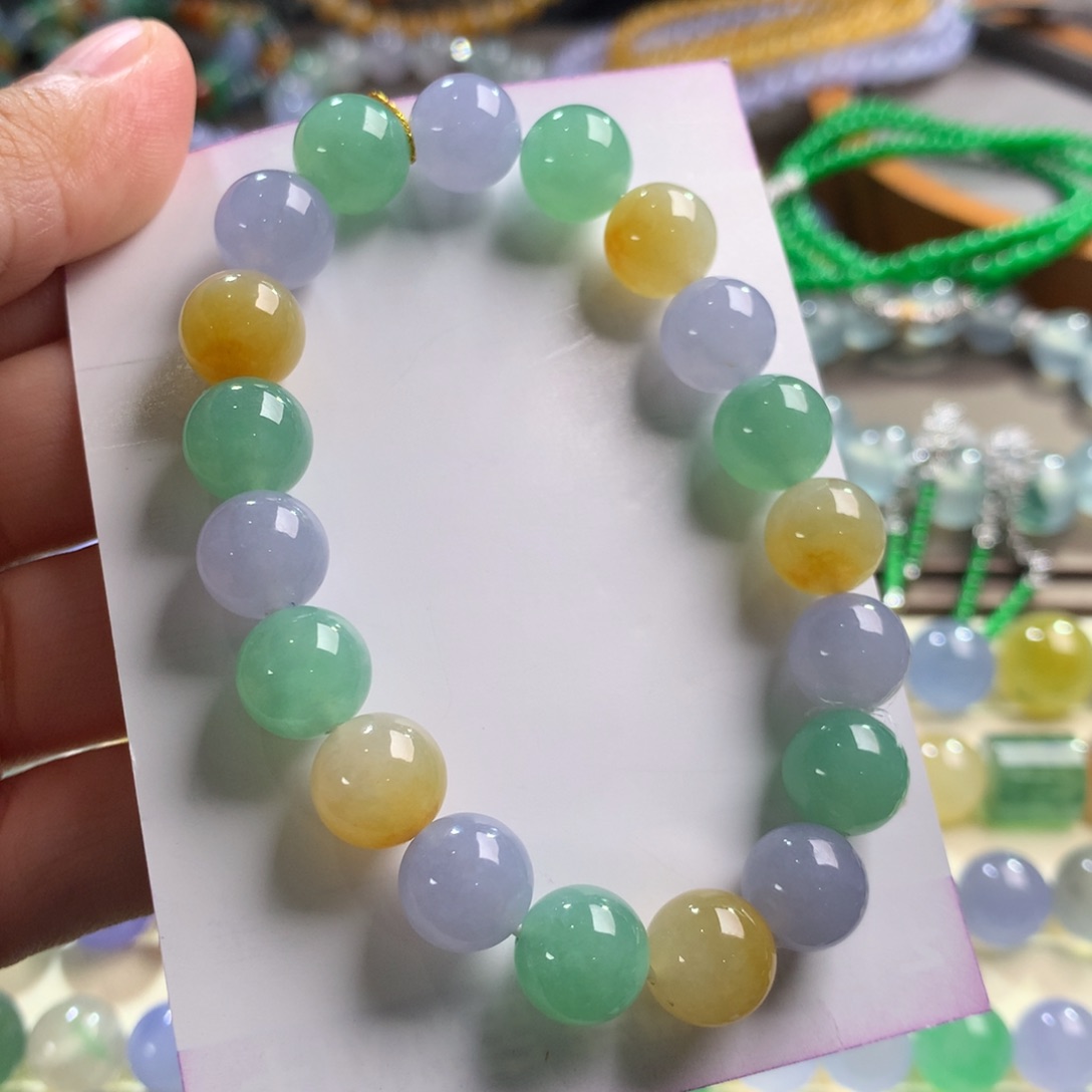 翡翠手链未镶嵌卡10