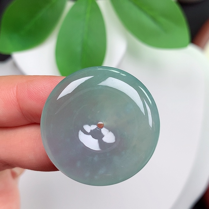 颈饰未镶嵌翡翠平安扣 29x5.5mm