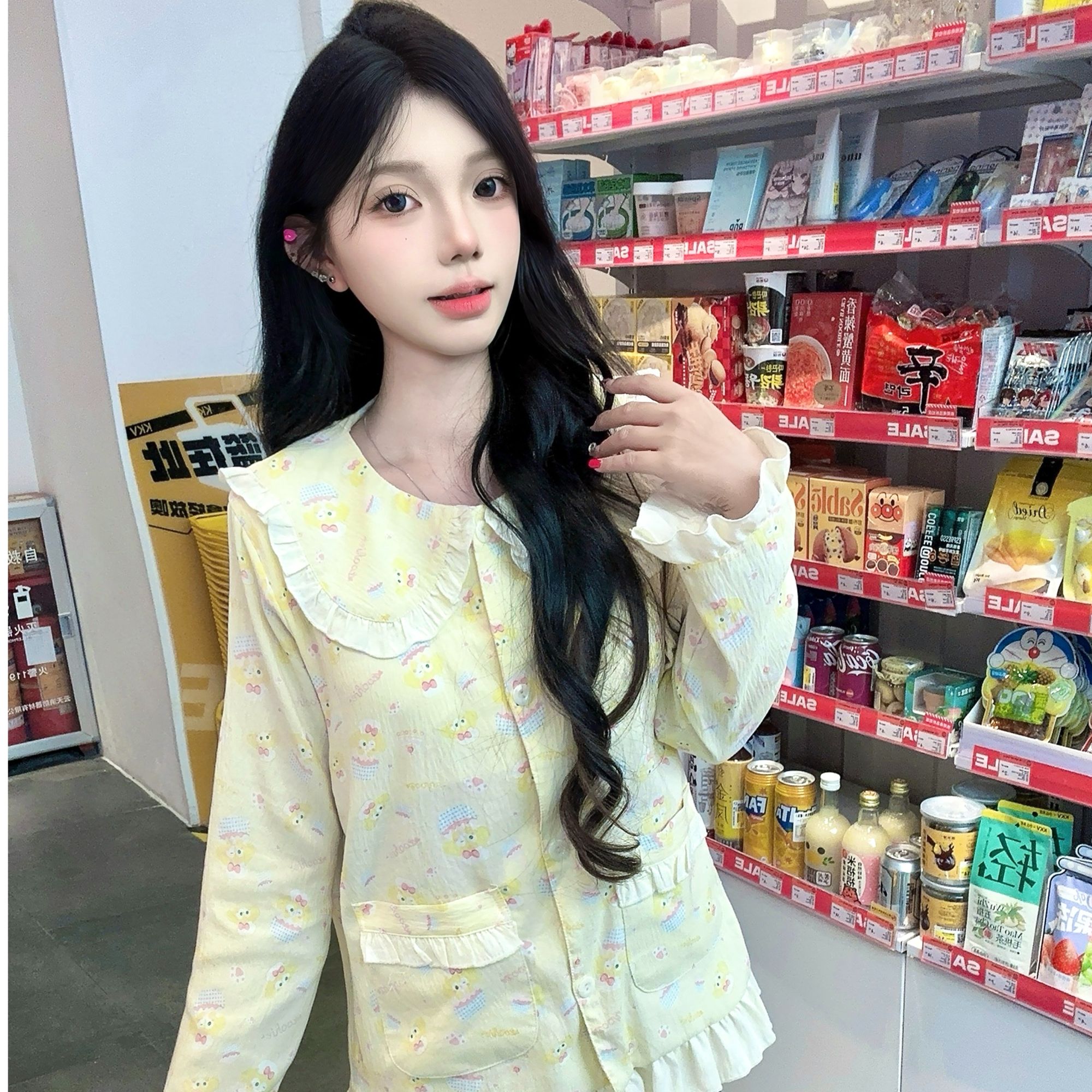 01找到对应编码品牌高货 春夏款家居服可爱睡衣