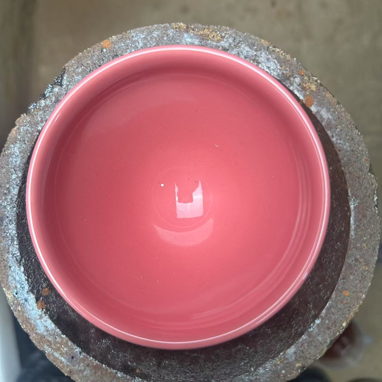 束口粉釉建窑建盏主人杯