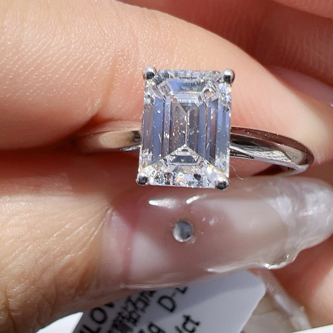 实验室培育钻石铂Pt950镶嵌1.244