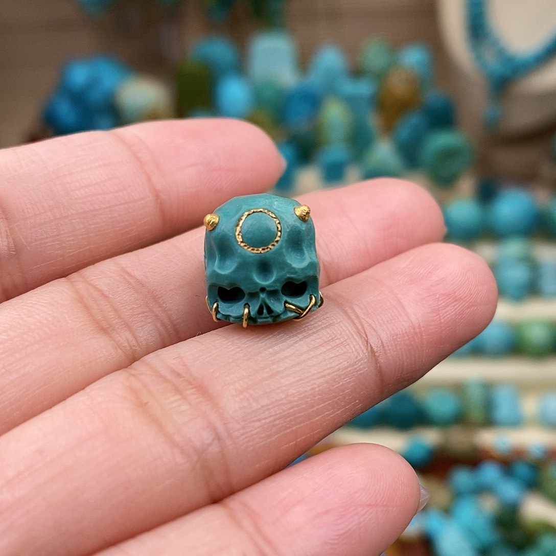 绿松石珠宝奇石未镶嵌