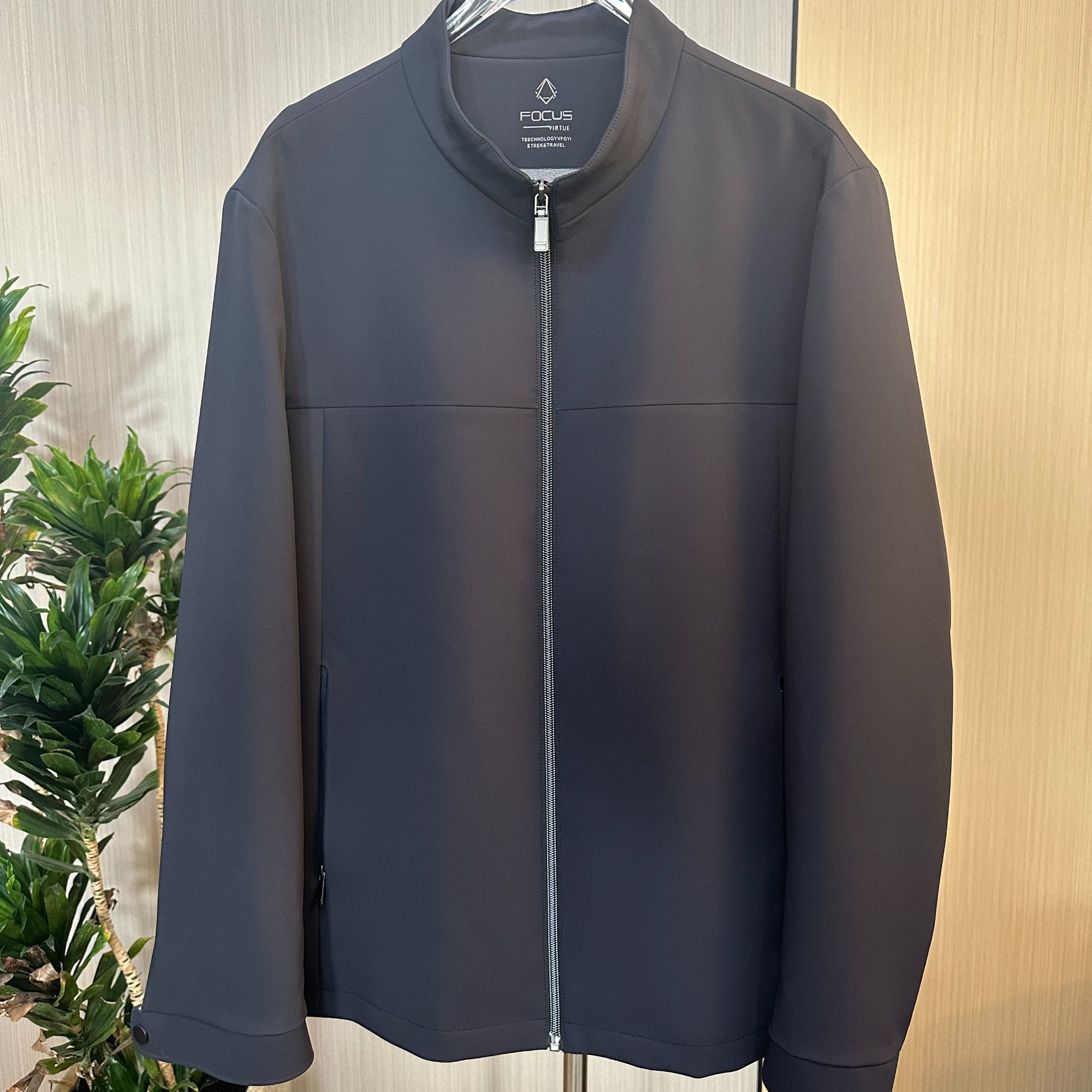 25年春季新款男士商务圆领夹克简约档次大气时尚春秋