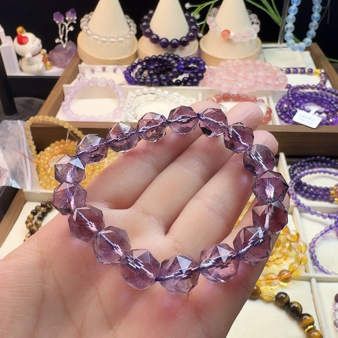 水晶手链未镶嵌巴西紫