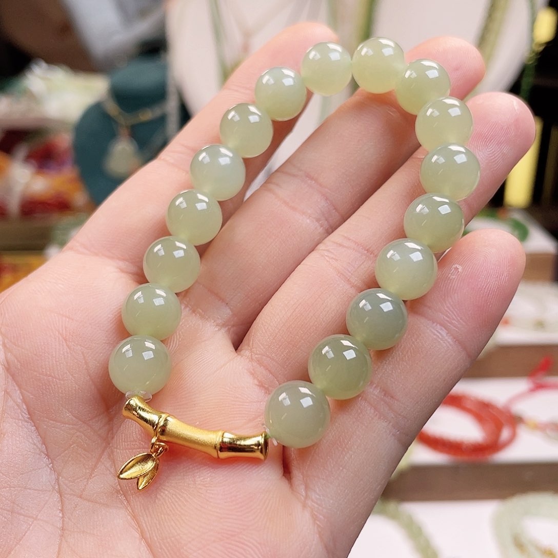 和田玉手链未镶嵌10