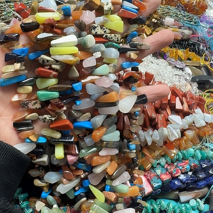 玛瑙/玉髓未镶嵌珠宝半成品一条多宝卡子